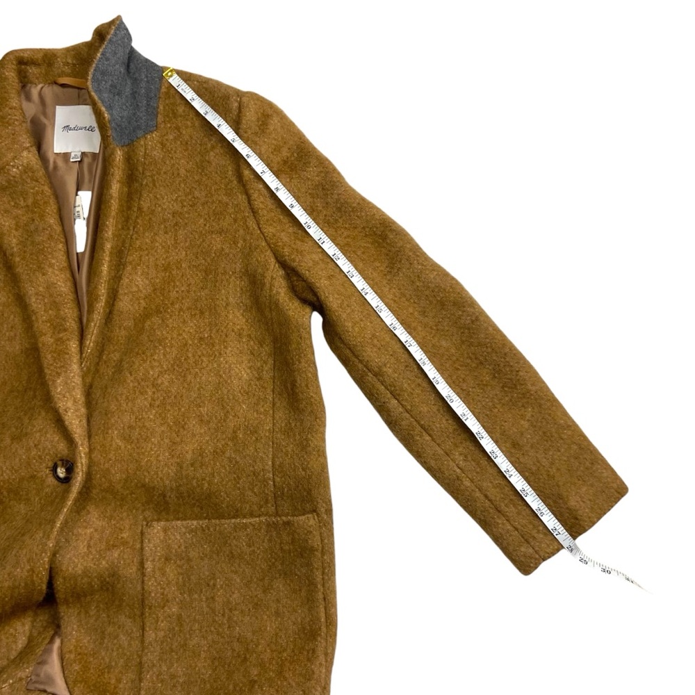 NWT Madewell Boucle Larsen Blazer Jacket Toffee Melange XL - Picture 12 of 15